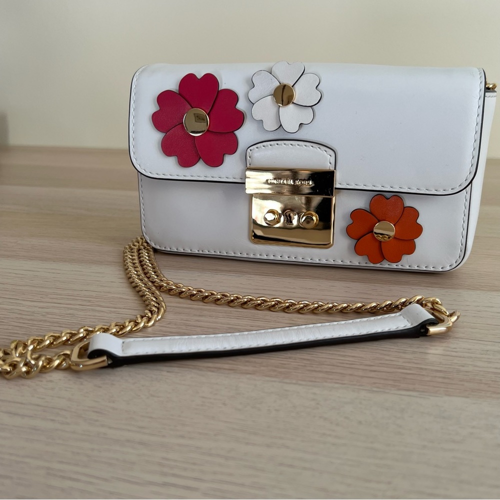 Michael Kors Mini Floral Appliqué Crossbody or Clutch Bag